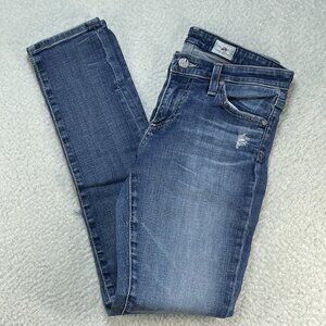 Adriano Goldschmied Jeans Womens 27 Blue Low Rise The Legging Ankle USA 27X27